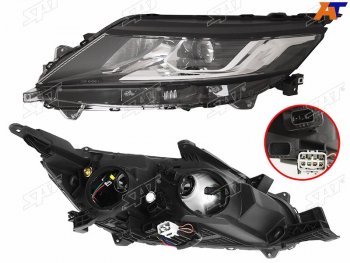 Фара левая (с электрокорректором) SAT Mitsubishi L200  5 KK,KL (2018-2022) рестайлинг