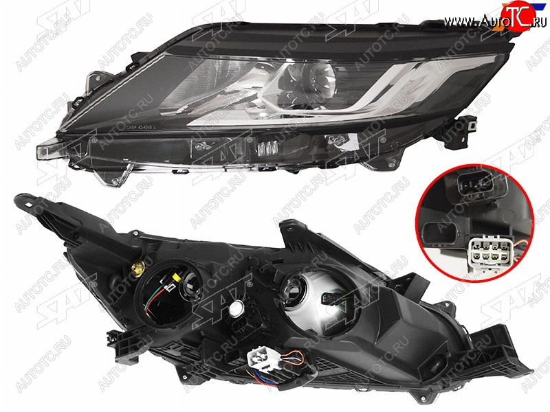 13 399 р. Фара левая (с электрокорректором) SAT Mitsubishi L200 5 KK,KL рестайлинг (2018-2022)  с доставкой в г. Майкоп