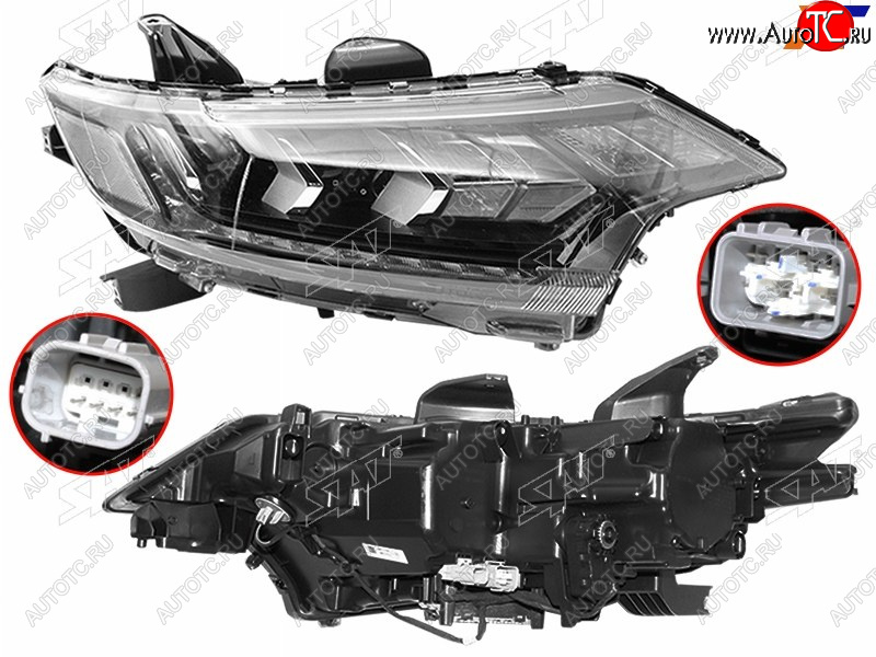21 749 р. Фара правая (LED) SAT  Mitsubishi Outlander  GF (2018-2022) 3-ий рестайлинг  с доставкой в г. Майкоп