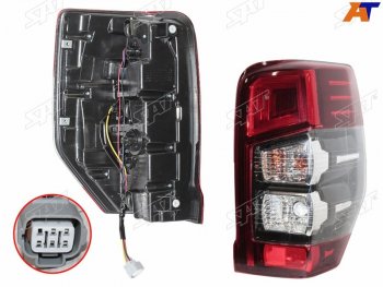 Фонарь задний правый SAT Mitsubishi L200  5 KK,KL (2018-2022) рестайлинг