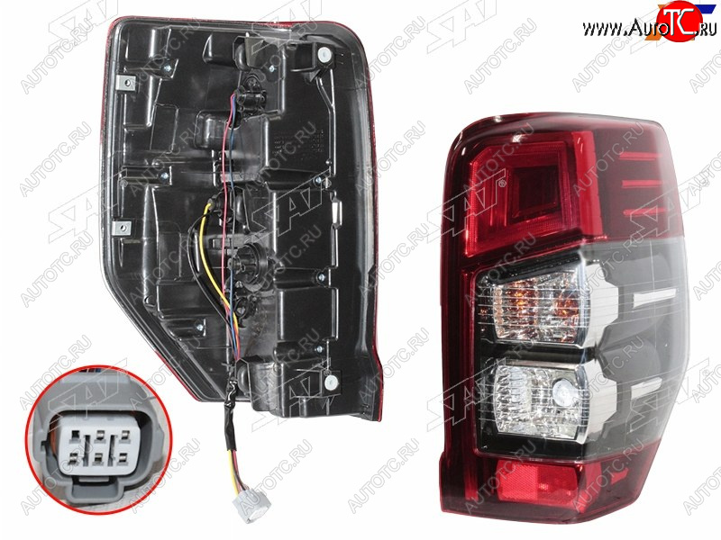 9 849 р. Фонарь задний правый SAT  Mitsubishi L200  5 KK,KL (2018-2022) рестайлинг  с доставкой в г. Майкоп