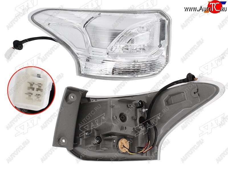 7 399 р. Фонарь задний левый (внешний, LED) SAT  Mitsubishi Outlander  GF (2014-2016) 1-ый рестайлинг  с доставкой в г. Майкоп