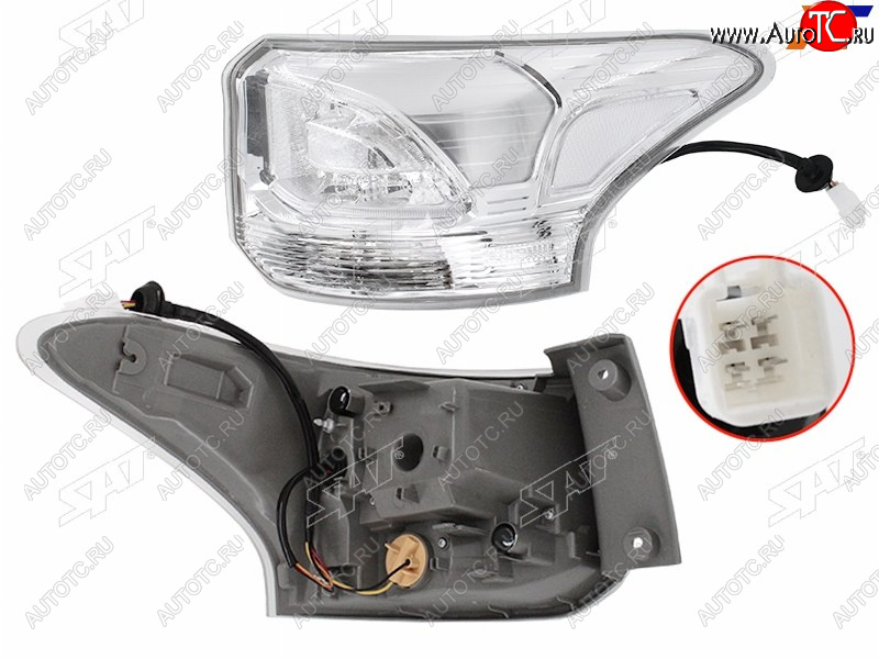 7 399 р. Фонарь задний правый (внешний, LED) SAT  Mitsubishi Outlander  GF (2014-2016) 1-ый рестайлинг  с доставкой в г. Майкоп
