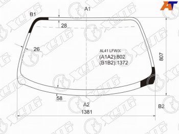 7 299 р. Стекло лобовое Toyota Corolla II 90-94  Corsa 90-94  Tercel 90-94 XYG AL41 LFW/X  с доставкой в г. Майкоп. Увеличить фотографию 1