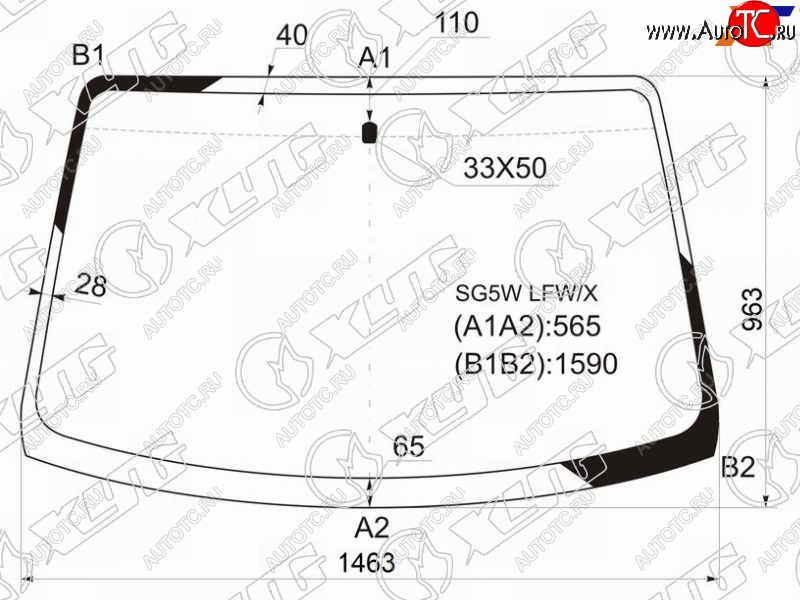 6 999 р. Стекло лобовое Ford Freda 95-99  Mazda Bongo Friendee 95-05 XYG SG5W LFW/X  с доставкой в г. Майкоп