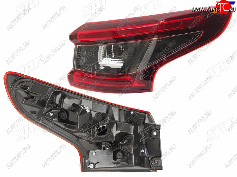 4 499 р. Фонарь задний правый (внешний, LED) SAT  Nissan Qashqai  2 (2017-2022) J11 рестайлинг  с доставкой в г. Майкоп