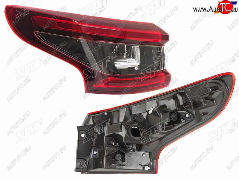 4 499 р. Фонарь задний левый (внешний, LED) SAT  Nissan Qashqai  2 (2017-2022) J11 рестайлинг  с доставкой в г. Майкоп