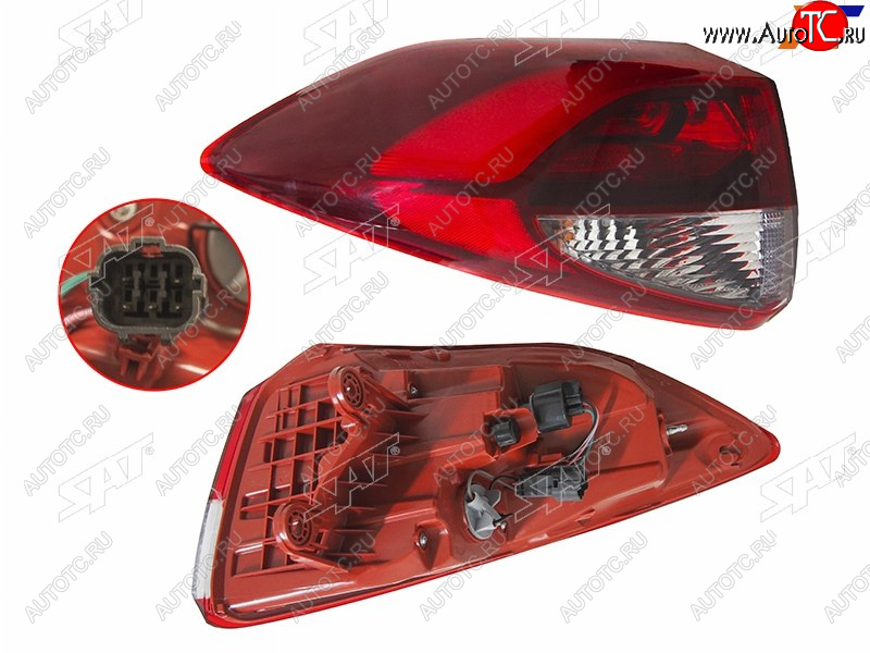 5 549 р. Фонарь задний левый (внешний, LED) SAT  Hyundai Tucson  TL (2015-2018) дорестайлинг  с доставкой в г. Майкоп