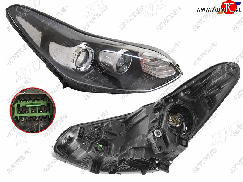 8 549 р. Фара правая (галоген, LED) SAT  KIA Sportage  4 QL (2016-2022) дорестайлинг, рестайлинг  с доставкой в г. Майкоп