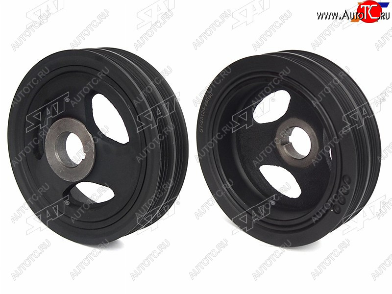 4 399 р. Шкив коленвала KIA RIO 05-11CERATO I 04-09HYUNDAI ACCENT 06-10GETZ 02-11 SAT ST-23124-26030  с доставкой в г. Майкоп