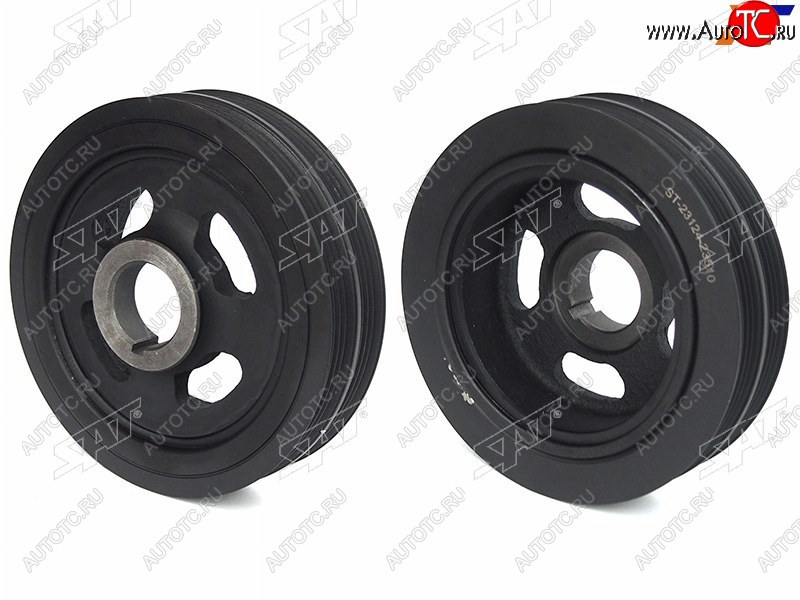 2 399 р. Шкив коленвала HYUNDAI TUCSON 04-10COUPE 01-09ELANTRA 00-06MATRIXLAVITA 01-06TRAJET 00-06 SAT ST-23124-23510  с доставкой в г. Майкоп
