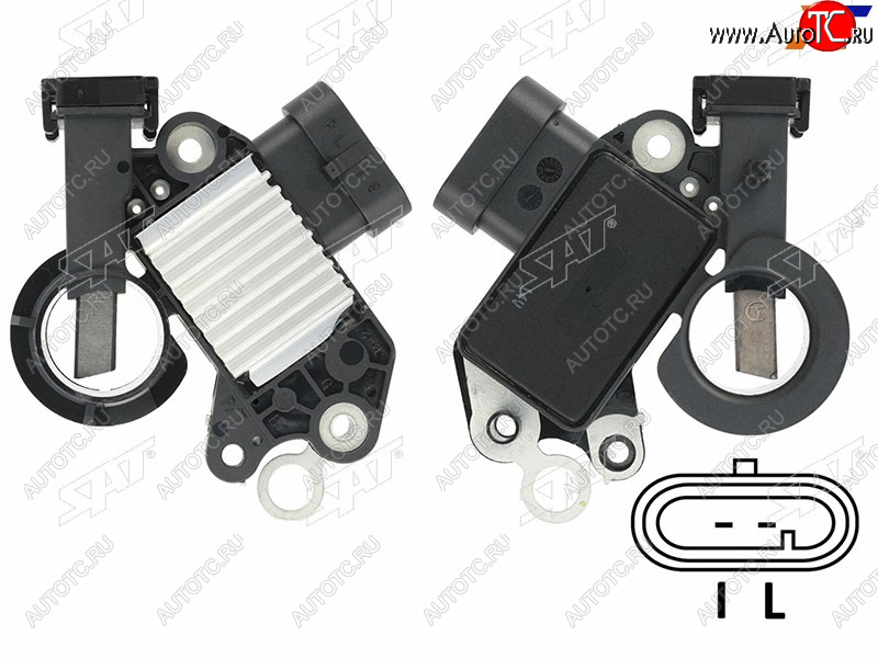 779 р. Реле-регулятор напряжения генератора CHEVROLETDAEWOO LACETTINUBIRA 04-13AVEO 04-08KALOS 06- F14D SAT ST-235-0004  с доставкой в г. Майкоп