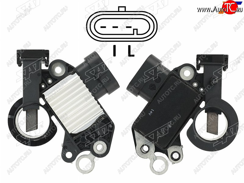 779 р. Реле-регулятор напряжения генератора DAEWOOCHEVROLET LACETTINUBIRA 04-13 F14D3F16D3F18D3 SAT ST-235-0003  с доставкой в г. Майкоп