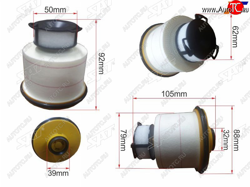 429 р. Фильтр топливный TOYOTA LC PRADOHILUX 15- 12GDFTV SAT ST-23390-0L090  с доставкой в г. Майкоп
