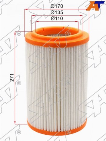 Фильтр воздушный SAT KIA Bongo  PU - K2500