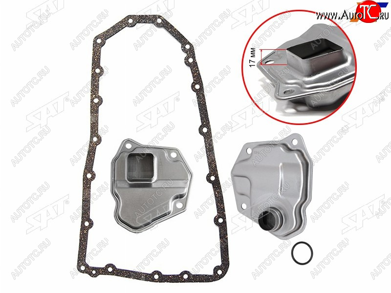 799 р. Фильтр CVT с прокладкой MITSUBISHI ASX 10-14OUTLANDER 06-MITSUBISHI LANCER X 07- SAT ST-2824A007  с доставкой в г. Майкоп