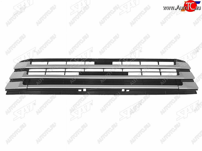 6 649 р. Центральная решетка переднего бампера SAT  Toyota Highlander  XU50 (2016-2020) рестайлинг (хром)  с доставкой в г. Майкоп