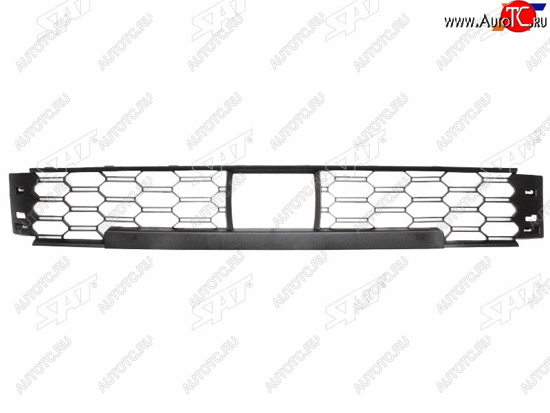 1 299 р. Нижняя решетка переднего бампера SAT Skoda Rapid MK2 (2019-2025) (под датчик дистанции)  с доставкой в г. Майкоп