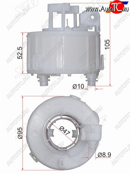 579 р. Фильтр топливный погружной HYUNDAI SOLARIS 10-IX35 10-KIA RIO 10-SORENTO 09- SAT ST-31112-1R000  с доставкой в г. Майкоп