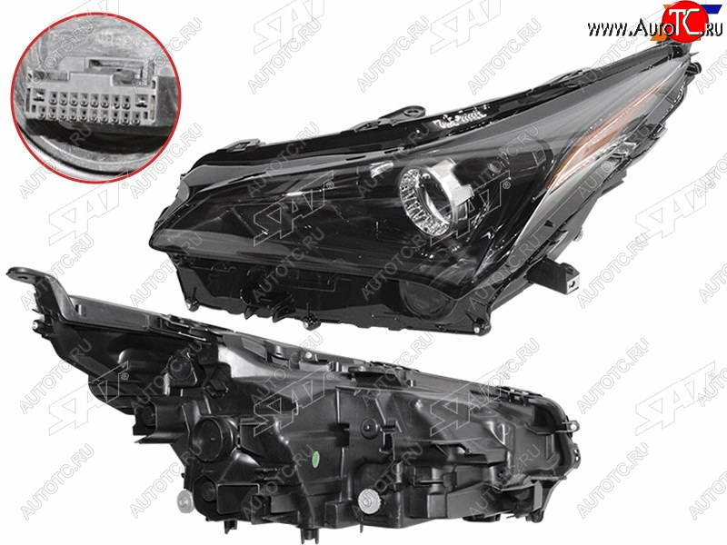 15 999 р. Фара левая (LED, с электрокорректором) SAT  Lexus NX200  Z10 (2017-2021) рестайлинг  с доставкой в г. Майкоп