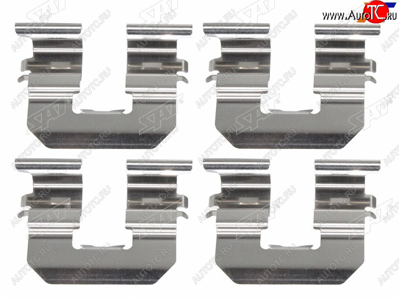 224 р. Комплект монтажный тормозных колодок RR HYUNDAI SOLARIS 10-ACCENT 11-19KIA RIO 10- SAT ST-349-0009  с доставкой в г. Майкоп