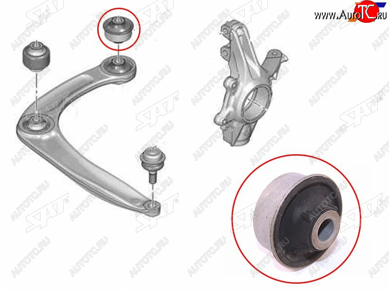439 р. Сайлентблок Citroen Berlingo 08-22  C4 04-11  Peugeot 308 07-15  Citroen DS4 12-  DS5 12-15  Pe SAT ST-352392  с доставкой в г. Майкоп