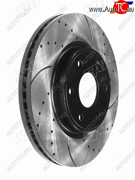 15 599 р. Диски тормозные передние перфорированный Ø358mm SAT Nissan Patrol 6 Y62 рестайлинг (2014-2017)  с доставкой в г. Майкоп
