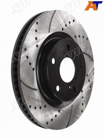Диски тормозные передние перфорированный Ø296mm SAT Toyota RAV4 XA30 5 дв. удлиненный 1-ый рестайлинг (2009-2010)