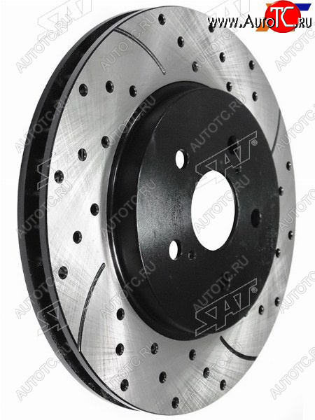 9 299 р. Диски тормозные передние перфорированные Ø299mm SAT Toyota Harrier XU60 дорестайлинг (2013-2017)  с доставкой в г. Майкоп