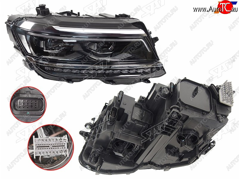 39 749 р. Фара правая (LED) SAT  Volkswagen Tiguan  Mk2 (2016-2020) дорестайлинг  с доставкой в г. Майкоп