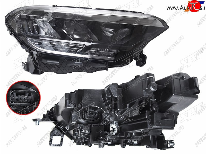 12 649 р. Фара правая SAT  Volkswagen Polo  Mk6 (2020-2022) лифтбек  с доставкой в г. Майкоп