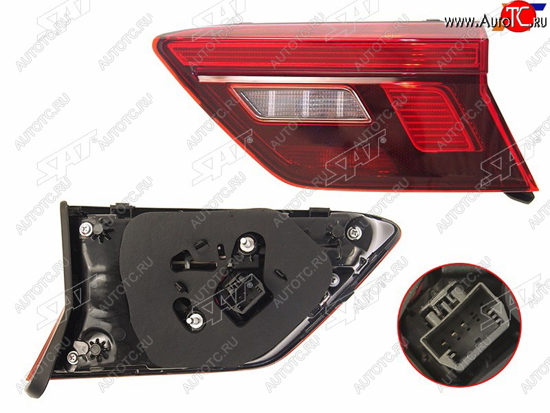 6 999 р. Правый фонарь (LED, внутренний) SAT Volkswagen Tiguan Mk2 дорестайлинг (2016-2020)  с доставкой в г. Майкоп