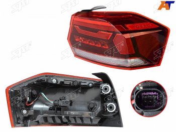 Фонарь задний правый SAT Volkswagen Polo  Mk6 (2020-2022) лифтбек