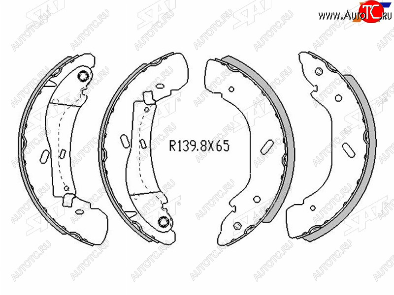 2 899 р. Колодки тормозные задние RH-LH SAT Ford Transit цельнометаллический фургон дорестайлинг (2000-2006) (Диски 16) с доставкой в г. Майкоп Увеличить фотографию 1 2 899 р. Колодки тормозные задние RH-LH SAT Ford Transit цельнометаллический фургон дорестайлинг (2000-2006) (Диски 16) с доставкой в г. Майкоп