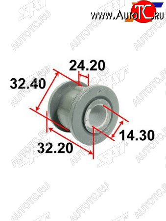 196 р. Втулка рулевой рейки Toyota Land Cruiser (J100) 98-07  Lexus LX 98-07  Toyota Land Cruiser Cygnus SAT ST-45522-60010  с доставкой в г. Майкоп
