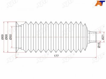 339 р. Пыльник рулевой рейки TOYOTA LAND CRUISER PRADOHILUX SURF 02-HIGHLANDER07- LH=RH SAT ST-45535-26030  с доставкой в г. Майкоп. Увеличить фотографию 1