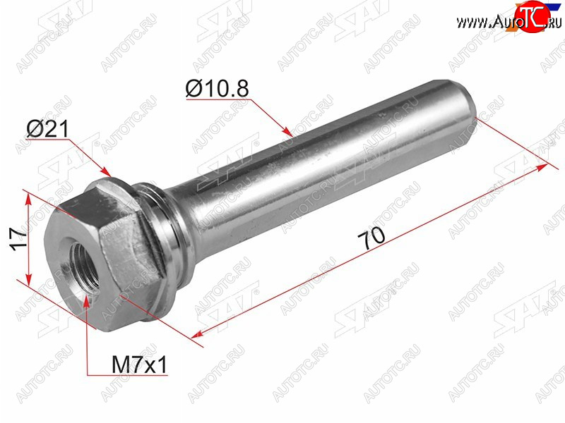 127 р. Направляющая переднего суппорта (верх) TOYOTA ALLION,PREMIO,CALDINA SAT ST-47715-22080  с доставкой в г. Майкоп