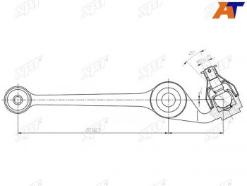 1 849 р. Рычаг FR нижний TOYOTA DUETDAIHATSU STORIAYRV 98- RH SAT ST-48068-97401  с доставкой в г. Майкоп. Увеличить фотографию 1