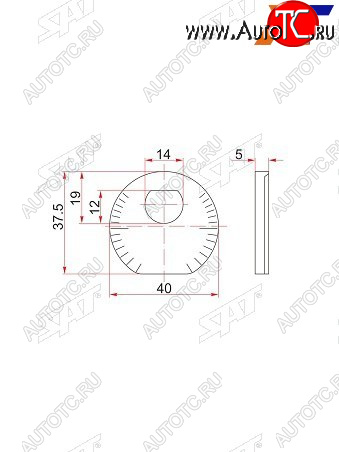 135 р. Шайба эксцентрика FR рычага TOYOTA ALTEZZACHASERCRESTACROWNMAJESTAMARK2LUCIDA 91- SAT ST-48198-50011  с доставкой в г. Майкоп
