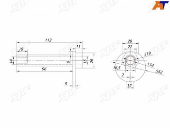 399 р. Болт эксцентрика TOYOTA 4RUNNERFJ CRUISERHILUX SURFLAND CRUISER PRADOLEXUS GX470 02- SAT ST-48409-60020  с доставкой в г. Майкоп. Увеличить фотографию 2