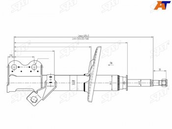 Стойка передняя RH SAT Toyota Corolla Levin  EA100 - Sprinter  E100