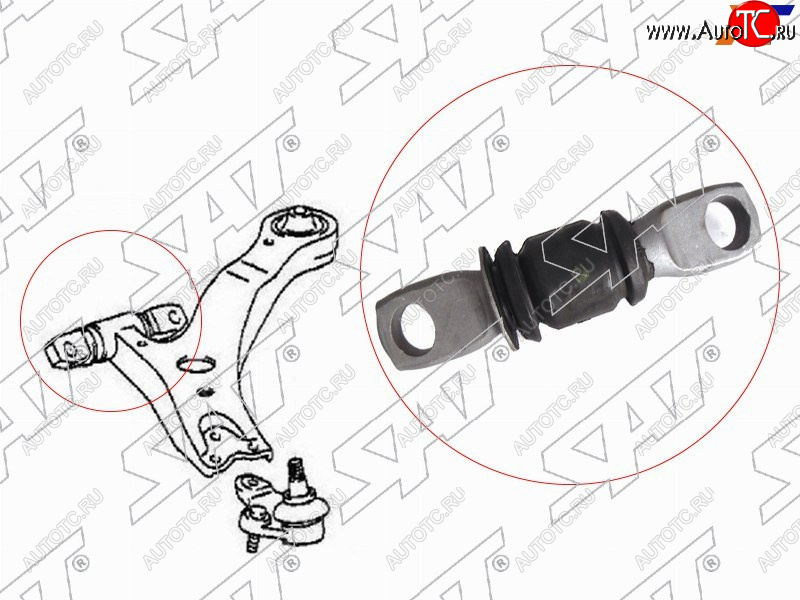 539 р. Сайлентблок передний переднего нижнего рычага TOYOTA HIGHLANDERKLUGERLEXUS RX270350450H 07- SAT ST-48654-33050  с доставкой в г. Майкоп