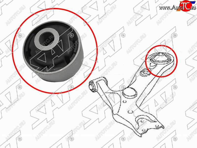 599 р. Сайлентблок переднего рычага задний TOYOTA RAV4 05-ESTIMAPREVIATARAGO 06-ALPHAR SAT ST-48655-28030  с доставкой в г. Майкоп