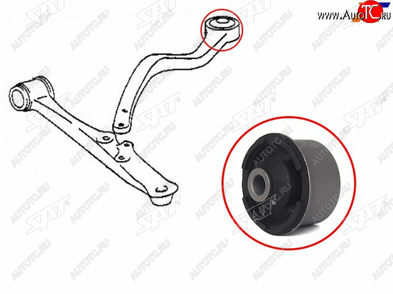 489 р. Сайлентблок Lexus GS 97-04  Toyota Aristo 97-04 SAT ST-48655-30170  с доставкой в г. Майкоп