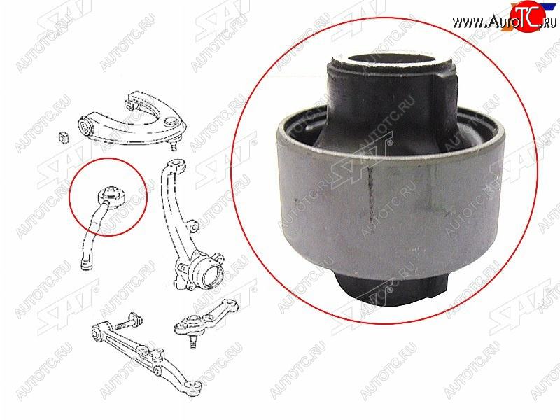 449 р. Сайлентблок Toyota Crown 95-07  Mark II (X90,X100,X110) 92-04  Lexus IS 98-05  Toyota Altezza 98- SAT ST-48655-22030  с доставкой в г. Майкоп