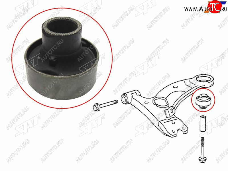 429 р. Сайлентблок Toyota Caldina (T190,T210) 92-02  Carina (T190,T210) 92-01  Corona (T190) 92-96  Coro SAT ST-48655-20260  с доставкой в г. Майкоп