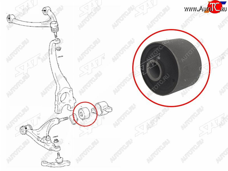 799 р. Сайлентблок Lexus LS 00-06  Toyota Celsior 00-06 SAT ST-48655-50012  с доставкой в г. Майкоп