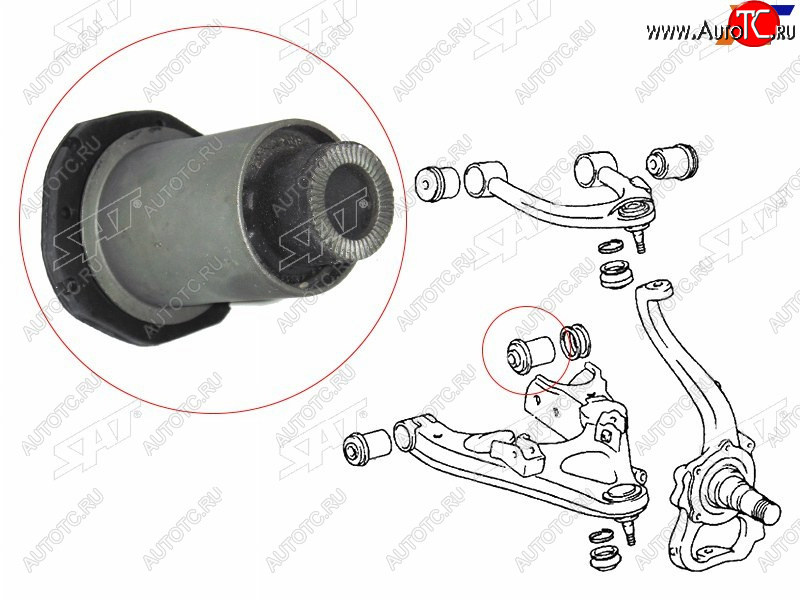 759 р. Сайлентблок Toyota Land Cruiser (J100) 98-07  Lexus LX 98-07  Toyota Land Cruiser Cygnus 98-07 (Сн SAT ST-48655-60020  с доставкой в г. Майкоп