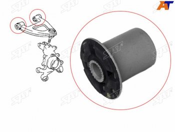 399 р. Сайлентблок заднего  верхнего рычага TOYOTA MARK 2CHASERCRESTA GX100 1996-2001                     SAT ST-48702-30090  с доставкой в г. Майкоп. Увеличить фотографию 1