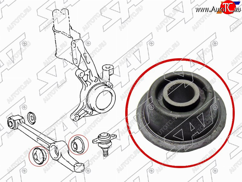 280 р. Сайлентблок Toyota Camry Japan 94-98  Vista 90-98  Camry UAEUSA 91-96 SAT ST-48674-32110  с доставкой в г. Майкоп